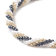 Bracelet fait main en perles de verre pour femme BJEW-MZ00024-4