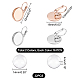 Kit per la creazione di orecchini a leva tondo piatto dicosmetic fai da te STAS-DC0004-81-5
