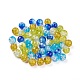 Perles de verre craquelé peintes au four et peintes au four CCG-X0010-04-8mm-2