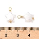 Colgantes de perlas de imitación de plástico abs KK-M266-36G-3