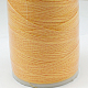 丸いメタリック糸  刺しゅう糸  6プライ  ライトカーキ  0.6mm  約546.8ヤード（500m）/ロール MCOR-G001-0.6mm-23-2