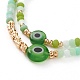 Verstellbare Nylonschnur geflochtene Perlen Armbänder Sets BJEW-JB05790-3