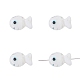 手作りランプワークビーズ  魚  ホワイト  20x12mm  穴：2mm  1個/袋について ANIM-PW0001-086A-1