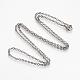 Brass Cable Chains Necklaces MAK-R019-B-1