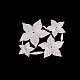 花フレーム炭素鋼切削ダイスステンシル  DIYスクラップブッキング/フォトアルバム用  装飾的なエンボス印刷紙のカード  つや消しプラチナ  8.7x9.2cm DIY-F036-33-3