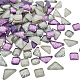 Superfindings 154pcs formes mixtes carreaux de mosaïque en verre scintillant cabochons brillent pièces de verre de mosaïque en cristal en vrac assortis pour la décoration de la maison ou l'artisanat de bricolage GLAA-FH0001-02C-1