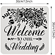 Benecreat benvenuto al nostro stencil di matrimonio DIY-WH0172-984-2