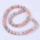 Brins de perles de netstone rouge naturel G-Q462-6mm-14-2