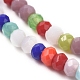 Chapelets de perles en verre imitation jade X-GLAA-E415-01A-3