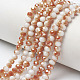 Electroplate Opaque Solid Color Glass Beads Strands EGLA-A034-P4mm-J09-1