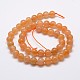 Natural Red Aventurine Bead Strands G-G735-40-8mm-A--2