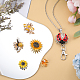 Sunnyclue DIY austauschbares Blumen- und Bienen-Büro-Schlüsselband DIY-SC0022-01-4