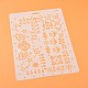 Пластиковые многоразовые шаблоны трафаретов для рисования DIY-F018-B20-1