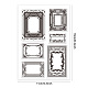 PH PandaHall Retro Frame Background Clear Stamps for Card Making DIY-WH0448-0399-2