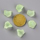 つや消しアクリルビーズキャップ  花  緑黄  12x12x9mm  穴：1.2mm  約1700個/500g MACR-S371-10A-728-4