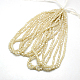 Imitation Jade Electroplate Glass Beads Strands EGLA-F002-B04-2