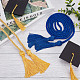 Gorgecraft 2pcs 2 couleurs corde d'honneur de remise des diplômes en polyester AJEW-GF0006-56-5