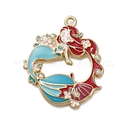 Подвески из эмали и сплава ENAM-S021-01G-C