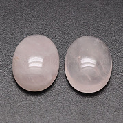 Овальные кварцевые кабошоны натуральный роза G-K020-25x18mm-07