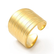 Ионное покрытие (ip) 304 текстурированное широкое открытое кольцо из нержавеющей стали для женщин RJEW-E070-01G