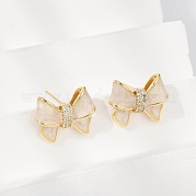 Серьги-гвоздики из циркония EJEW-H154-13G