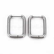 Прямоугольные серьги-кольца для женщин EJEW-N016-006-NR
