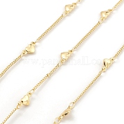 Brass Heart Link Chains CHC-M025-43G
