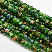 Круглые Millefiori стеклянные бусины нити LK-P001-10