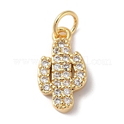 Подвески из латуни и кубического циркония KK-L216-063G