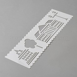 Plastik Zeichnung Schablone&nbsp;DIY-WH20001-12B