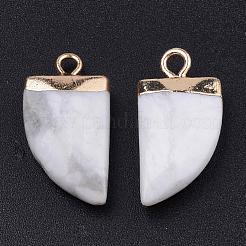 Pendentifs pointus howlite naturel&nbsp;X-G-Q966-10