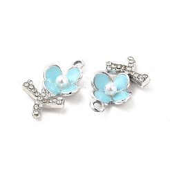 Legierung Rhinestone-Emaille-Anhänger&nbsp;ENAM-K020-01B