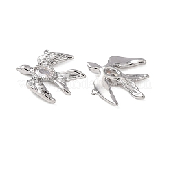 Ciondoli in ottone con pavé di zirconi chiari&nbsp;KK-Z142-10P