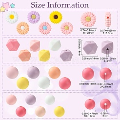 Perles focales en silicone de qualité alimentaire&nbsp;SIL-CJ0002-26