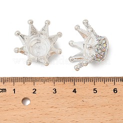 Legierung Strass Krone Perlen&nbsp;FIND-NH0001-19S
