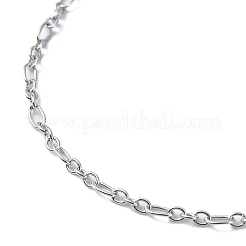 Bracciali a catena figaro in acciaio inossidabile chirurgico 316 anti-ossidazione per le donne&nbsp;BJEW-D023-03P