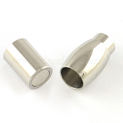 Fermoirs magnétiques en acier inoxydable chirurgical 316 à surface lisse et résistante au ternissement avec emembouts collées&nbsp;STAS-R074-20