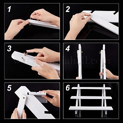 Kit di rialzo per display in legno a 3 livello fai da te&nbsp;ODIS-WH0029-25A