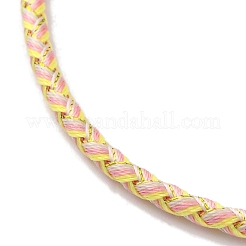 Bracelets tressés en cordon de polyester réglable&nbsp;BJEW-Z085-01G-06