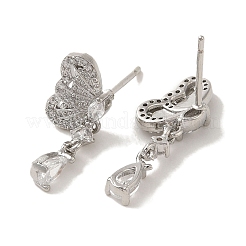 Clous d'oreilles en laiton&nbsp;EJEW-R162-15B-P