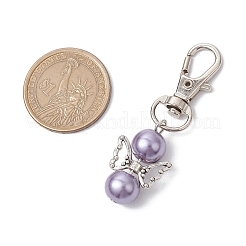 Decorazione pendente con perle di vetro angelo&nbsp;HJEW-JM02601