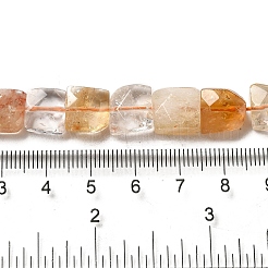 Stränge aus erhitzten natürlichen Citrinperlen&nbsp;G-C109-A11-01