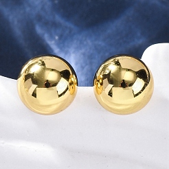 Pendientes de acero inoxidable 304 de media caña&nbsp;EJEW-A125-80A-G