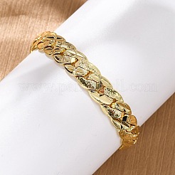 Messing Cuban Link Armbänder für Männer und Frauen&nbsp;BJEW-Q060-01G