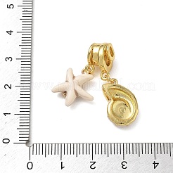 Pendentifs en laiton zircon cubique transparent&nbsp;CU-CBA4231-10C-G