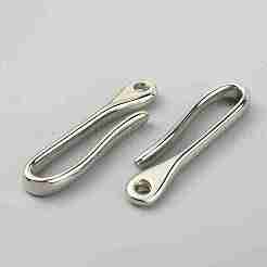 Fermoirs à crochet en laiton en forme de U&nbsp;KK-WH0054-05P-B