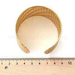 Braccialetti a polsino in acciaio inossidabile 304 per donna&nbsp;BJEW-Z096-05G