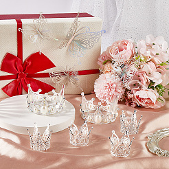 Decorazione della torta con corona di strass in lega&nbsp;DIY-SP0003-25S
