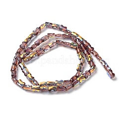 Trasparenti perle di vetro placca fili&nbsp;GLAA-Q099-J01-08