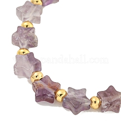 Collane di perline naturale ametista&nbsp;NJEW-P311-04D-G